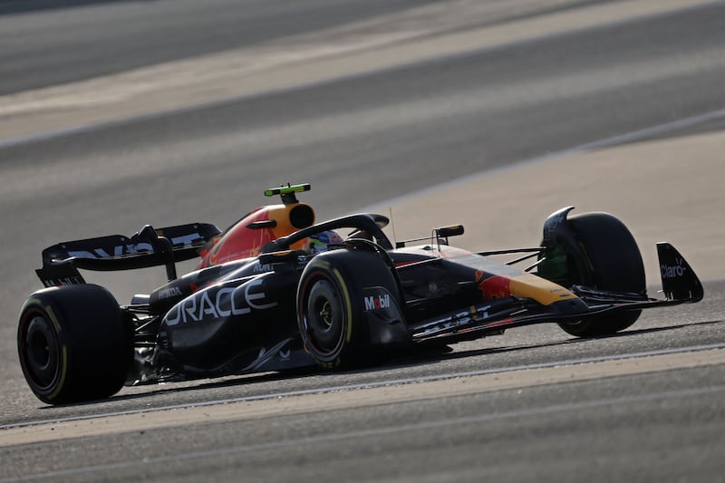 Red Bull's Dutch driver Max Verstappen drives during the third day of Formula One pre-season testing at the Bahrain International Circuit in Sakhir. AFP