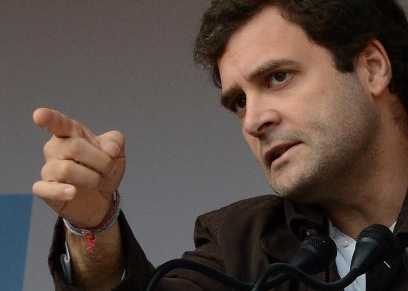 The Congress party has not yet confirmed whether Rahul Gandhi will be a prime-ministerial candidate in upcoming elections. Tauseef Mustafa / AFP Photo