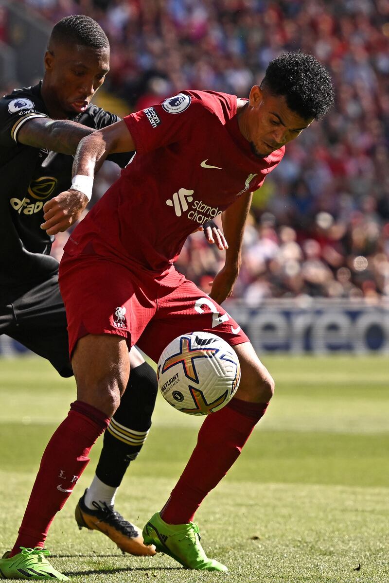Jaidon Anthony - 3. The 22-year-old will not recall his full Premier League debut with affection. He got lost in the Liverpool maelstrom. AFP