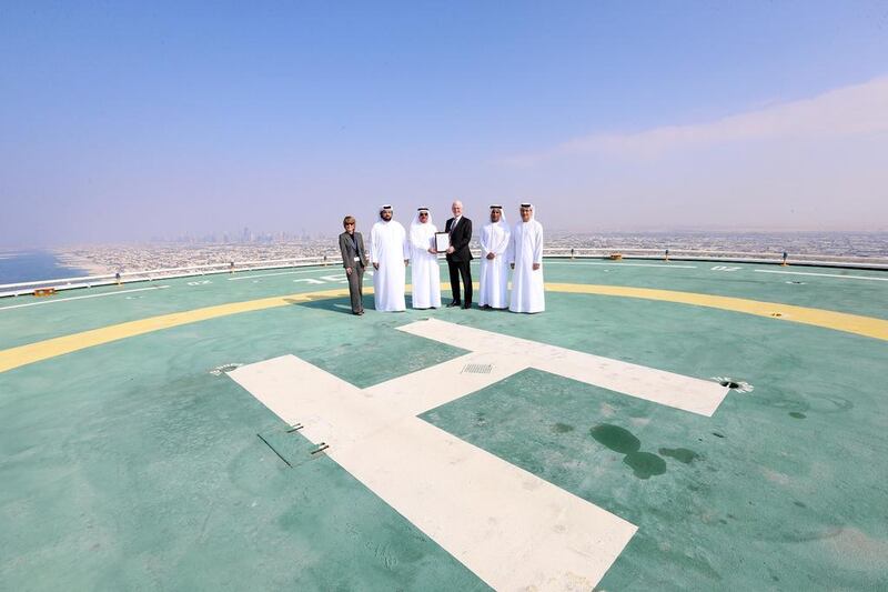 The certification is the first to be awarded as the GCAA works toward achieving improved standards of safety throughout the UAE by phasing in new regulation and guidance material for heliports, including surface- and elevated heliports, and off-shore helidecks. Courtesy GCAA