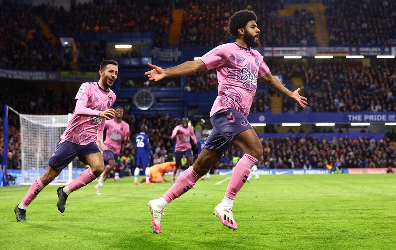 SUBS: Ellis Simms (Gueye 79') - 8. Scored his first Everton goal at a crucial time and in fine style. Showed great strength to fend off the challenge of Koulibaly and also beat Kepa to draw Everton level at the death. Getty