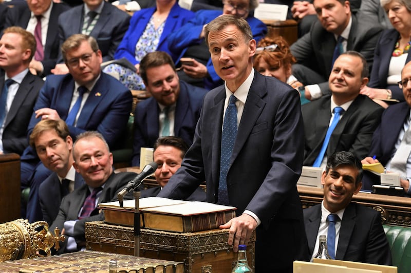 Jeremy Hunt said he heard from Jewish people who were afraid to leave their homes during the rallies. UK Parliament / AFP