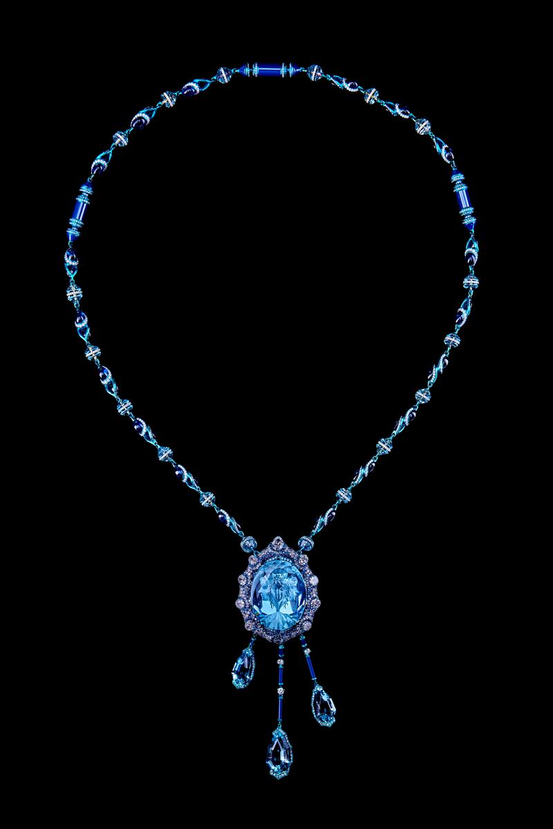 Chan's The Hours features a 58.38-carat aquamarine