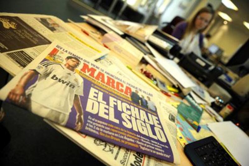 Spanish newspapers, such as Marca, are considered subjective.
