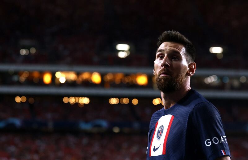  Lionel Messi reacts. Reuters