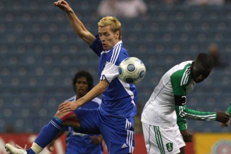 Christian Wilhelmsson in action for Saudi Arabian side Al Hilal.