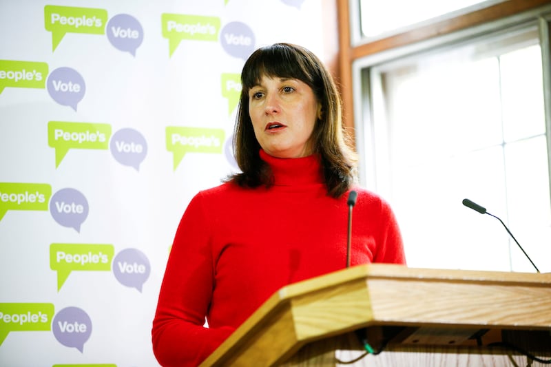 The British Labour Party's shadow chancellor, Rachel Reeves. Reuters