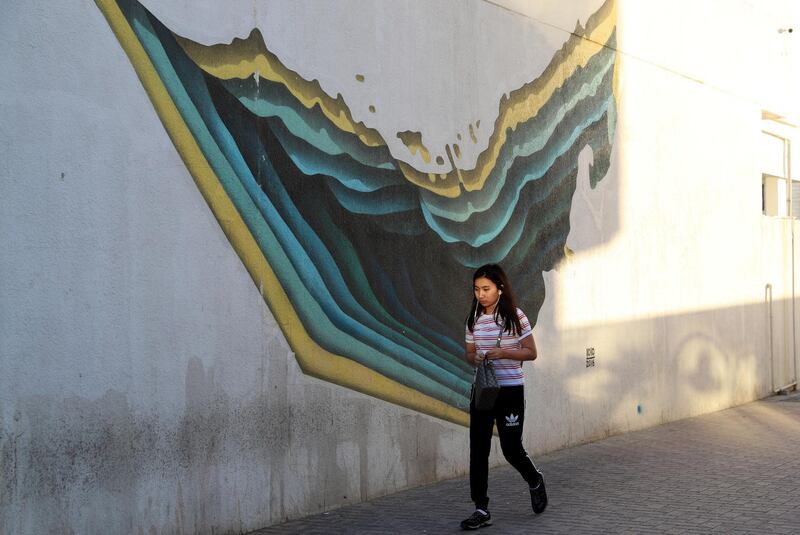 Dubai, United Arab Emirates - Reporter: N/A: Photo project. Street art and graffiti from around the UAE. Monday, January 27th, 2020. Al Satwa, Dubai. Chris Whiteoak / The National