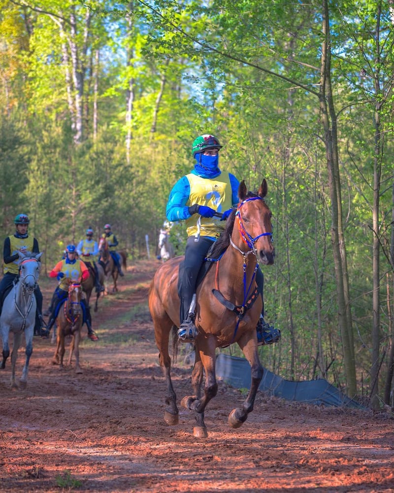 At the World Equestrian Games in North Carolina last year. Instagram / Faz3