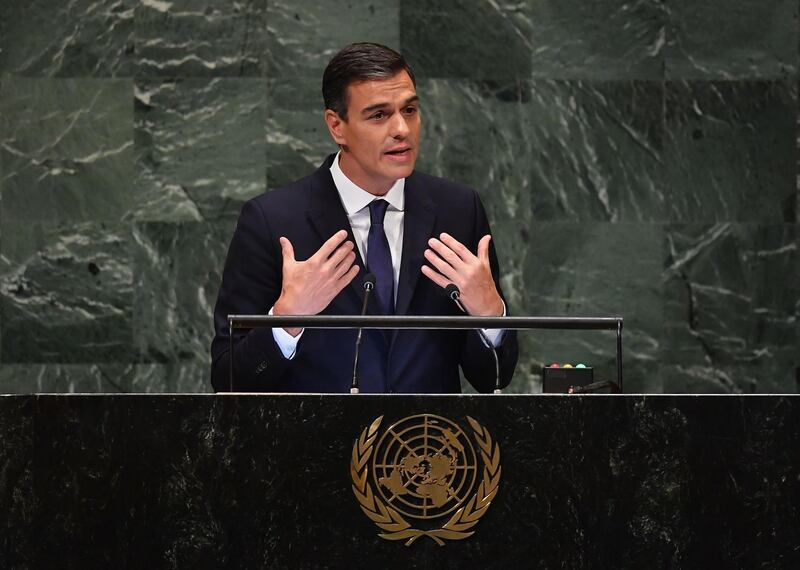 Spain's President Pedro Sanchez. AFP