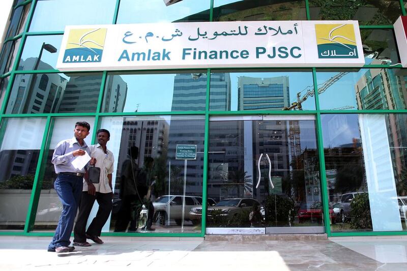 Amlak shares were suspended in November 2008 after the global credit crisis blocked the company’s access to borrowing and it negotiated with creditors. Sammy Dallal / The National