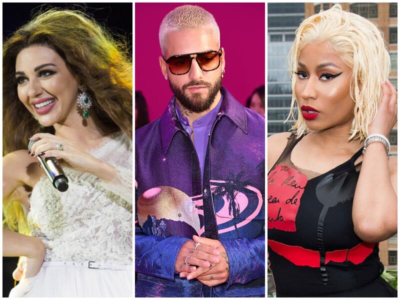 World Cup 2022's latest single 'Tukoh Taka' featuring rapper Nicki Minaj, Colombian singer Maluma and Lebanese artist Myriam Fares blends the artists' respective styles and features lyrics in English, Spanish and Arabic. 