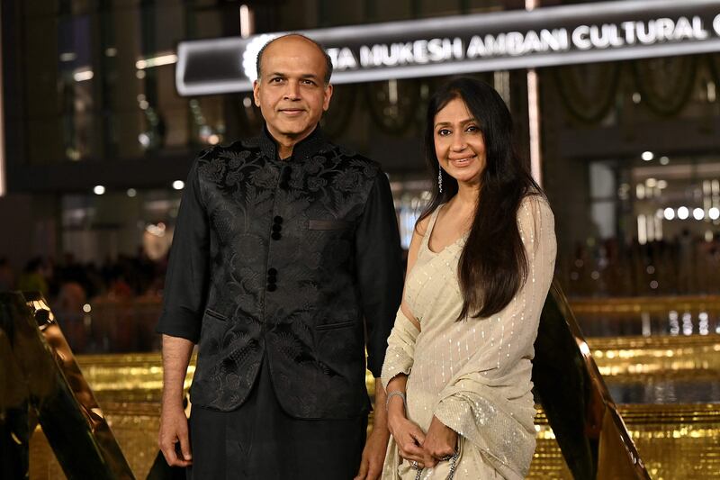 Bollywood film director Ashutosh Gowariker and his wife Sunita. AFP