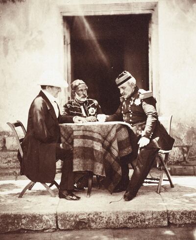 Roger Fenton, Council of War, 6 June 1855, 1855
<br/>
<br/>Images for use in connection with the exhibition, Shadows of War: Roger Fenton's Photographs of the Crimea, 1855, The Queen's Gallery, Palace of Holyroodhouse, 4 August v¢¬Ä¬ì 26 November 2017. 
<br/>
<br/>Royal Collection Trust / (C) Her Majesty Queen Elizabeth II 2017. 
<br/>
<br/>Images must not be archived or sold-on.