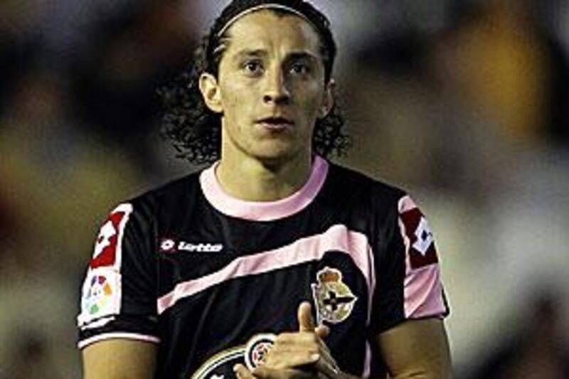 Deportivo La Coruna's Mexican midfielder Andres Guardado.