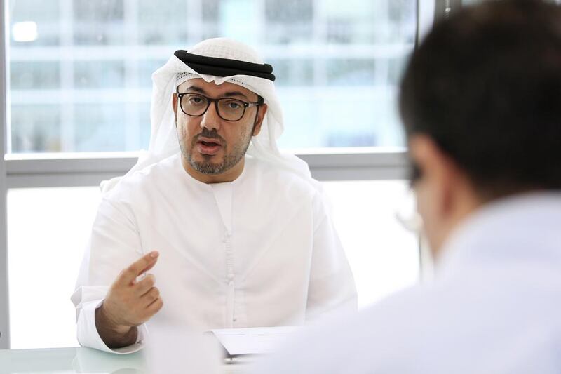 Hamed Ali says "we give companies the choice of a market with international standards, but at the heart of the Arabian Gulf region". Sarah Dea / The National