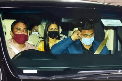 Katrina Kaif arrives in Jaipur. Pallav Paliwal for The National
