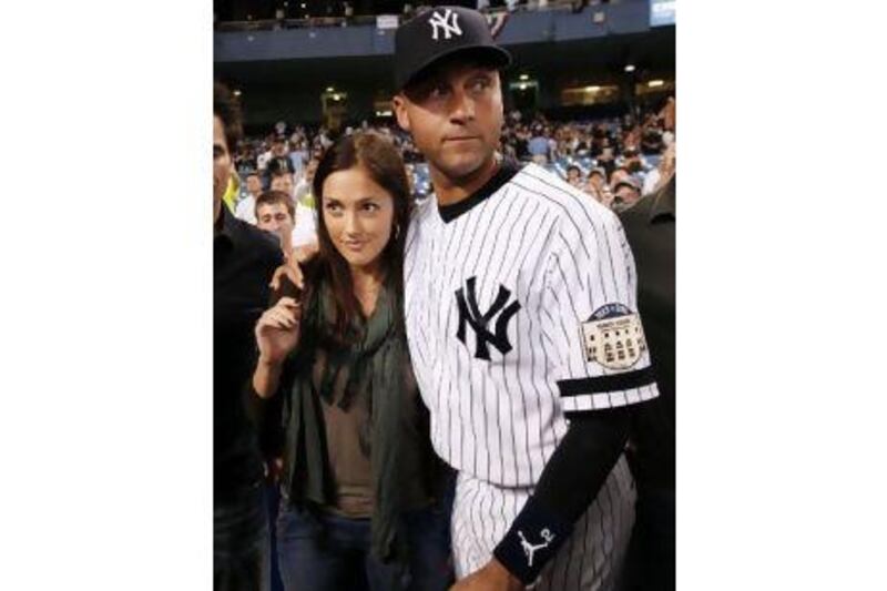 Derek Jeter tries to keep his private life quiet. He is reportedly engaged to actress Minka Kelly.
