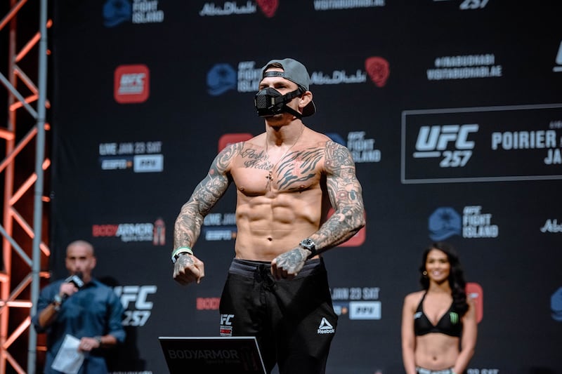 Dustin Poirier made the lightweight limit of 156lbs.  Getty Images