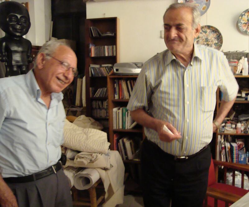 Riad Al Turk with Araf Dalila, former Dean of Economics a Damacus University, who was also a political prisoner.
