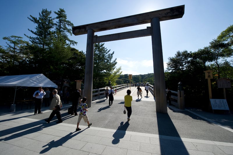 Ise Grand Shrine in Ise, Japan. Only the Japanese royal family are permitted into the holy building. EPA