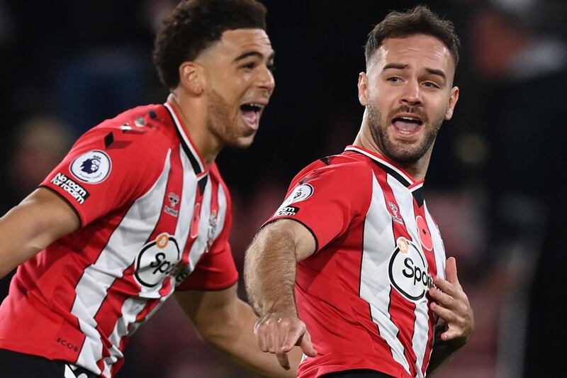 Adam Armstrong: 8 - The striker opened the scoring early in the first-half,  latching on to a loose ball with a fantastic strike from the edge of the box. AFP