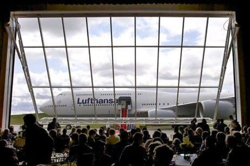 The 'overweight' Boeing 747-8 Intercontinental is the fifth generation of the 747. Lufthansa will take delivery of 20 747-8s up until 2015. Stephen Brashear / AFP