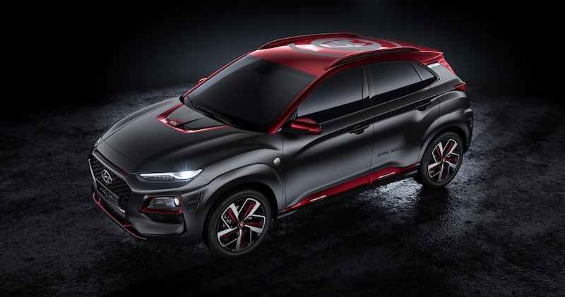 The Hyundai Kona Iron Man Edition. Hyundai