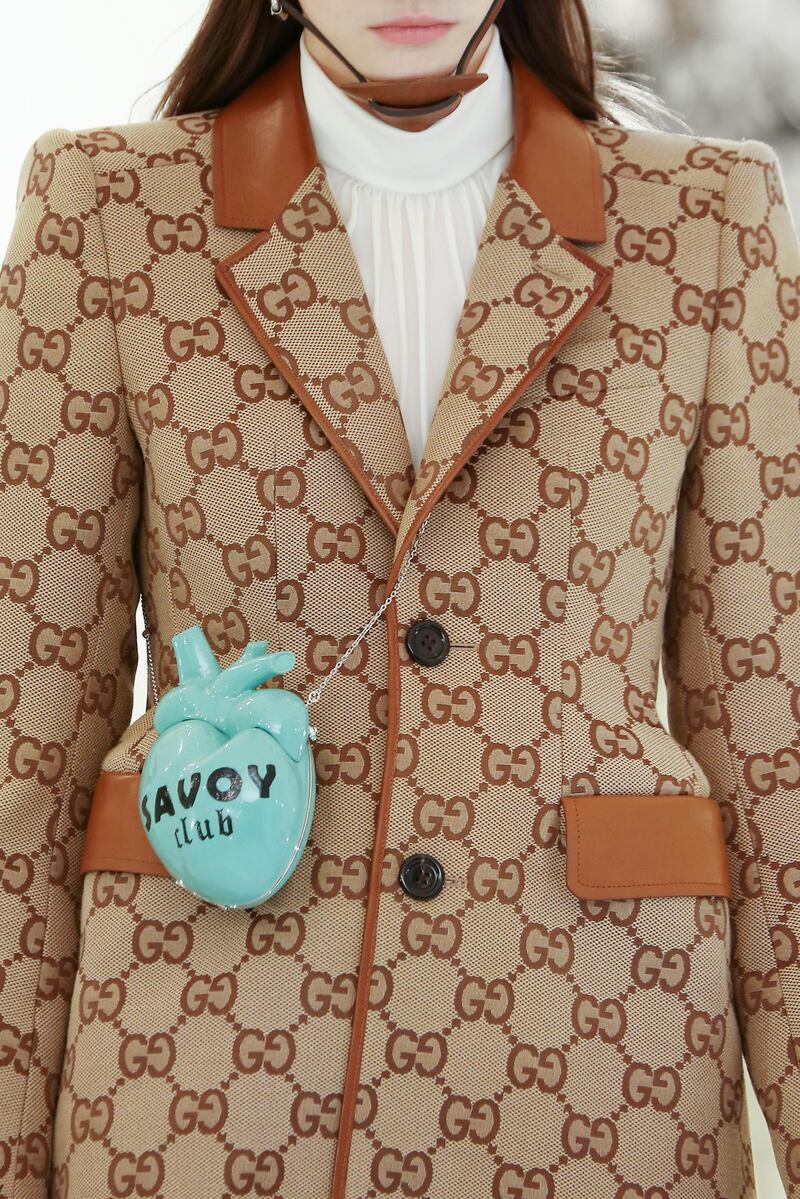 ROME, ITALY - APRIL 15: A detail from Gucci Aria collection on April 15, 2021 in Rome, Italy. (Photo by Ernesto S. Ruscio/Getty Images for Gucci)