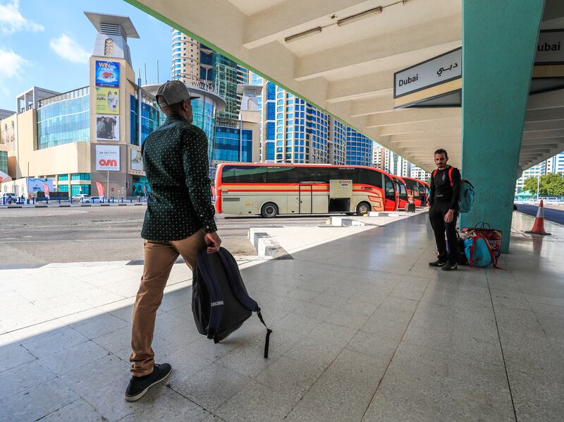 Abu Dhabi, U.A.E. .  December 25, 2018.  
Abub Dhabi Central Bus Station on Sultan Bin Zayed the First. Street.
Victor Besa / The National.
Section:  NA
Reporter: