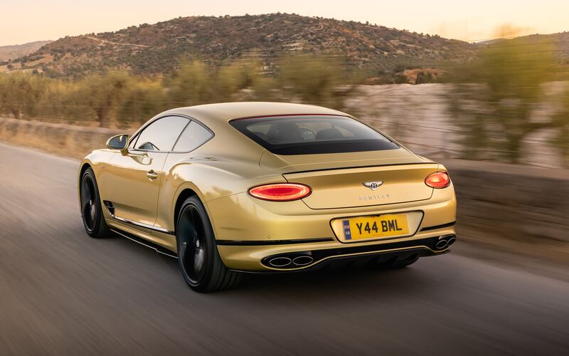 The Continental GT is a hefty beast at 2.3 tonnes