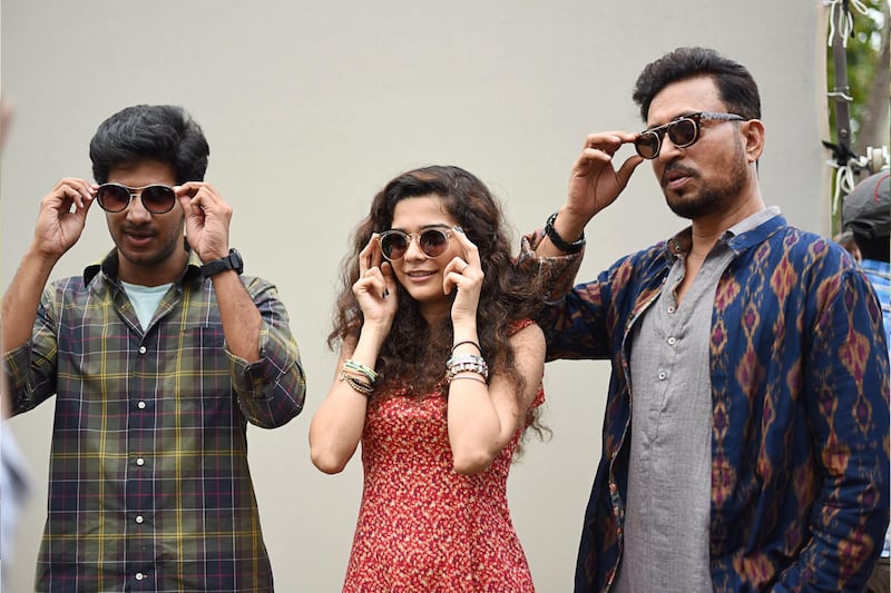Dulqer Salman, Mithila Palkar and Irrfan Khan in South Indian 2018 road film 'Karwaan'