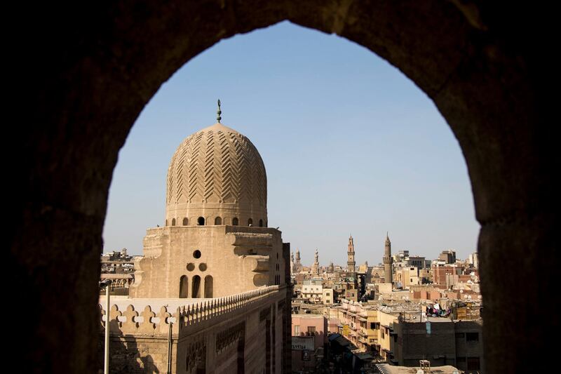 epa07806238 A general view over district of Old Cairo, Egypt, 30 August 2019 (issued 31 August 2019). The Old district of Cairo refers to the part of the city founded during the Fatimid era in 969 AD.  EPA/MOHAMED HOSSAM