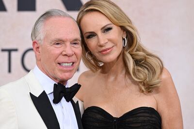 Tommy Hilfiger with his wife, Dee Ocleppo. AFP