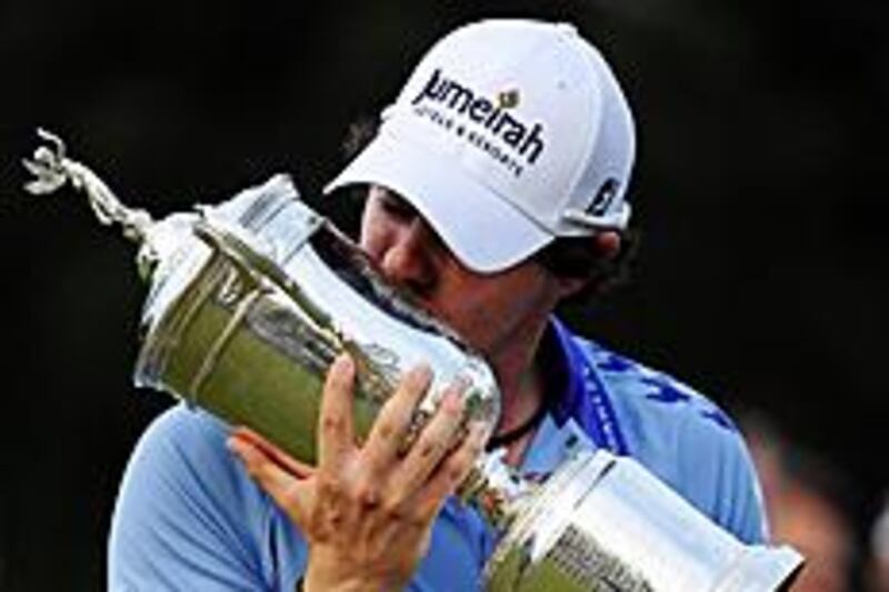 Rory McIlroy, the Northern Irishman, followed up countryman Graeme McDowell's success at the US Open on Sunday.