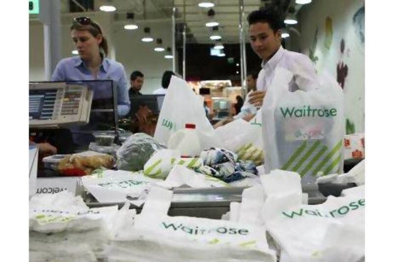 A reader says many supermarkets in the UAE are too quick to hand out plastic bags. Pawan Singh / The National