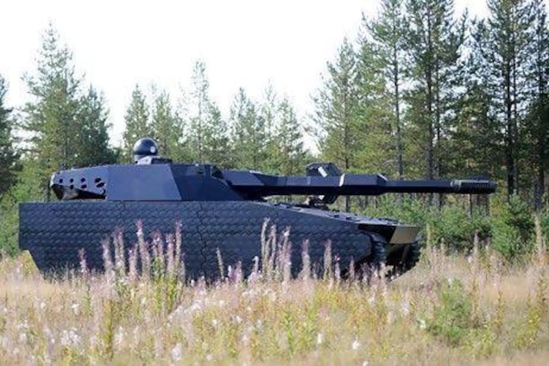 A tank equipped with the new system.