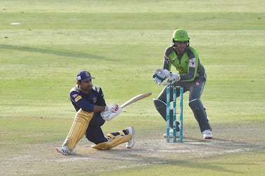 Quetta Gladiators captain Sarfaraz Ahmed was unbeaten on 34 as his side picked up their second win of the PSL season by beating Lahore Qalandars by 18 runs. Courtesy PCB
