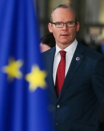 epa06359329 (FILE) - Irish Minister for Foreign Affairs and Trade Simon Coveney arrives for the EU Eastern Partnership (EaP) Summit in Brussels, Belgium, 24 November 2017. Media reports on 30 November 2017 state that Simon Coveney has been nominated as the Republic of Ireland's tanaiste (deputy prime minister).  EPA/Virginia Mayo / POOL