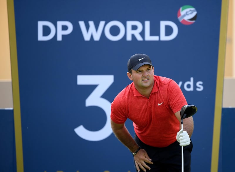 US golfer Patrick Reed during the pro-am event prior to the DP World Tour Championship at Jumeirah Golf Estates in Dubai in December 2020. Getty