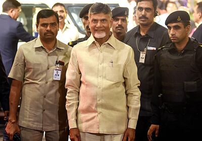 Indian politician N Chandrababu Naidu, 74, is the leader of Telugu Desam Party in southern state of Andhra Pradesh. His party has won 16 seats in the Lok Sabha elections and emerged as a key ally of BJP-led coalition government. AFP