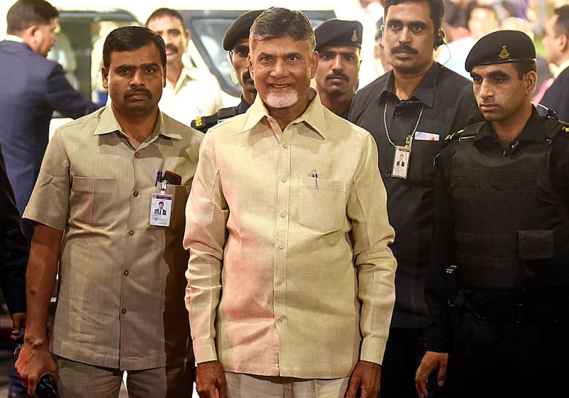 Indian politician Chandrababu Naidu. AFP