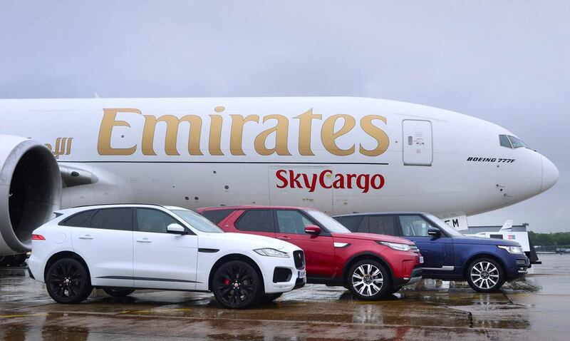 Emirates SkyCargo has transported next-gen Jaguars from Birmingham to Chicago for further testing. Courtesy Emirates