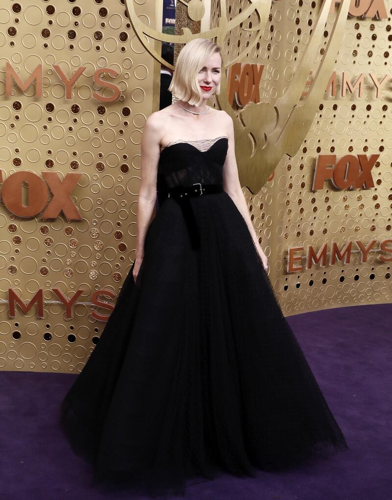 Naomi Watts arrives for the 71st annual Primetime Emmy Awards ceremony held at the Microsoft Theater in Los Angeles, California, USA, 22 September 2019. EPA