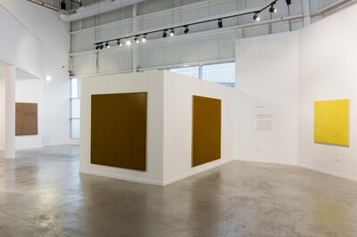 Installation view of 'The Monochrome Revisited' at the Jean-Paul Najar Foundation. Courtesy Jean-Paul Najar Foundation