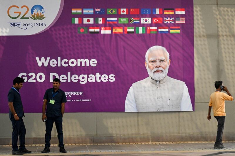Indian officials are working hard to find language on Ukraine that will satisfy all global leaders at the G20. AFP