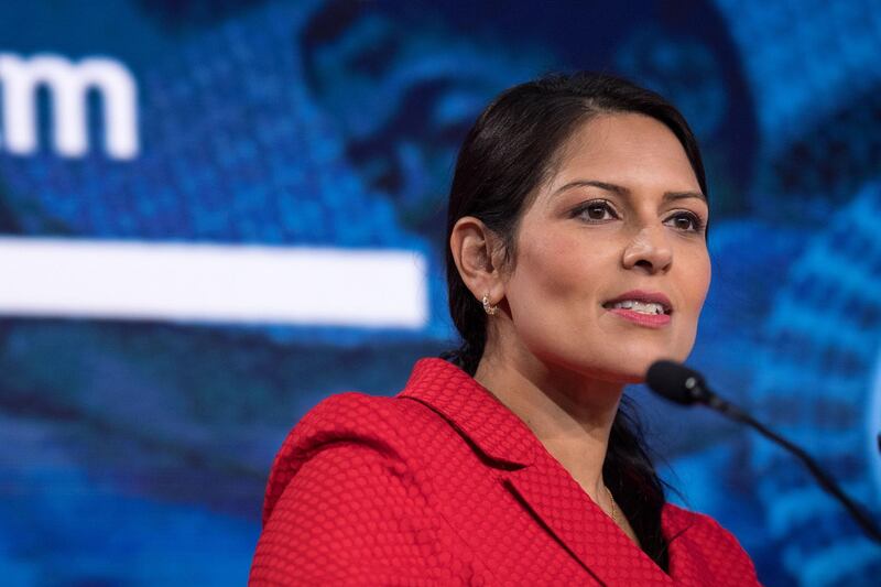 Priti Patel, U.K. international development secretary, speaks during the Nigeria Capital Markets and Banking Forum in London, U.K., on Friday, Oct. 27, 2017. The Nigerian government is looking to plug a 2017 budget deficit that it forecast at 2.3 trillion naira, or 2.2 percent of GDP following a revenue shortfall caused by the decline of output and price of oil, its main export. Photographer: Chris J. Ratcliffe/Bloomberg