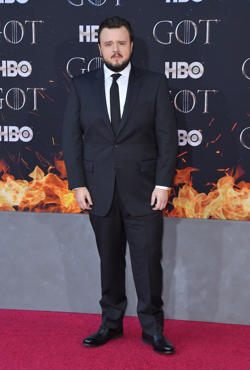 John Bradley (Samwell Tarly) arrives for the 'Game of Thrones' final season premiere at Radio City Music Hall on April 3, 2019 in New York. AFP
