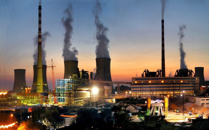 A file picture of the Huaibei coal-fired power plant in Haibei city, Anhui province, China. EPA