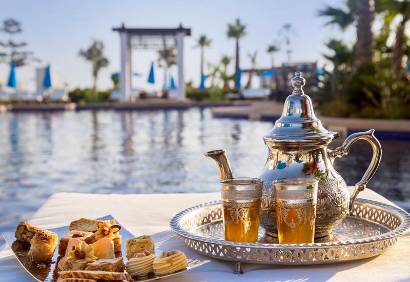 Traditional Moroccan tea is on the menu. Courtesy Hilton Tangier Al Houara